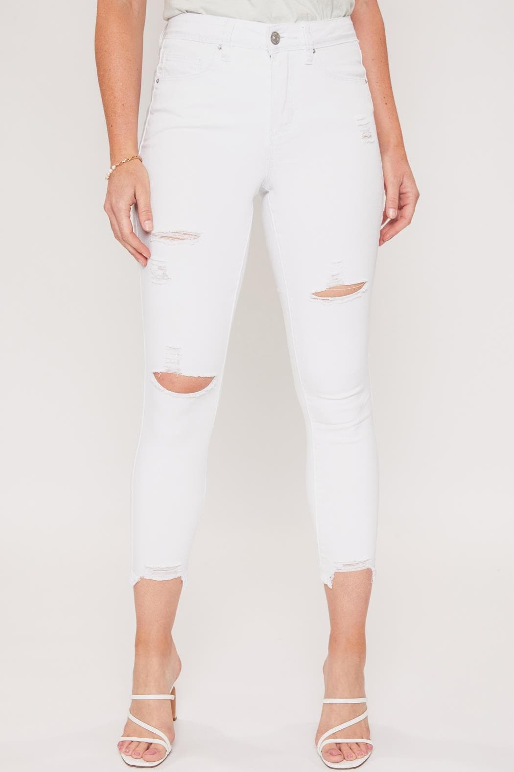 Women Hide Your Muffin Top Skinny Pant With Fashion Ankle Made From Recycled Fibers Wp63051N