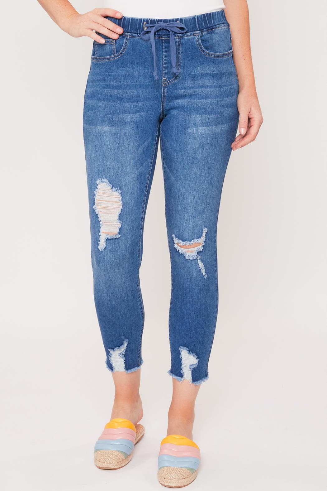 M Warm Medium Blue Rips