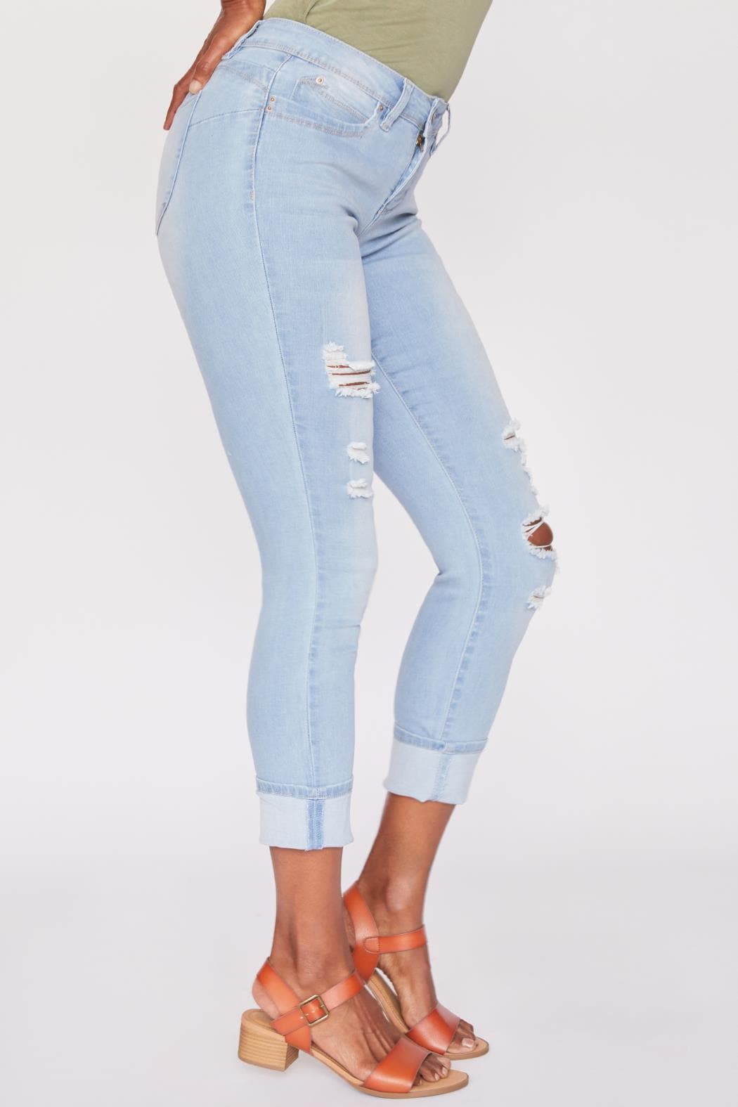 L Light Blue Rips