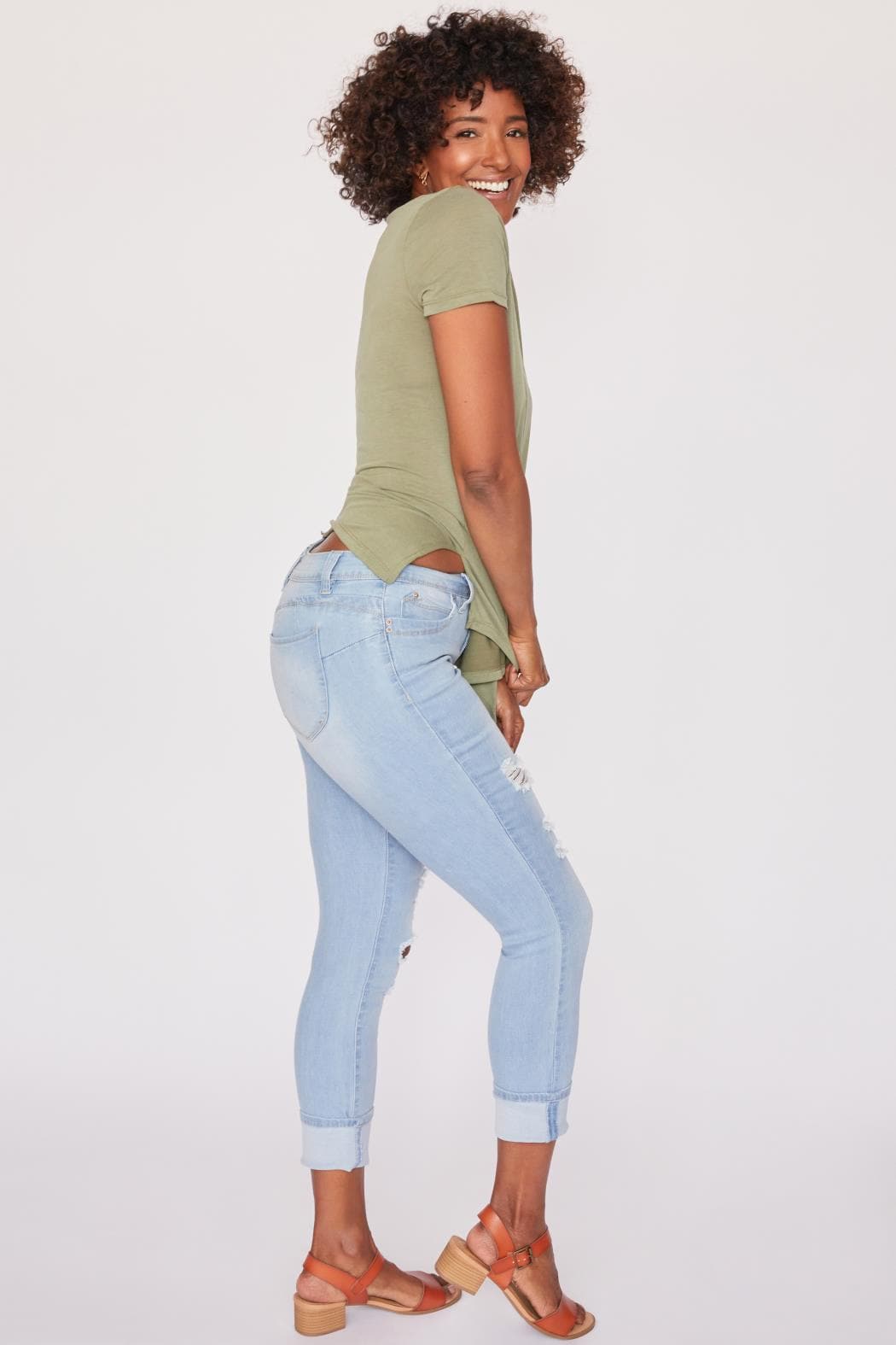 L Light Blue Rips