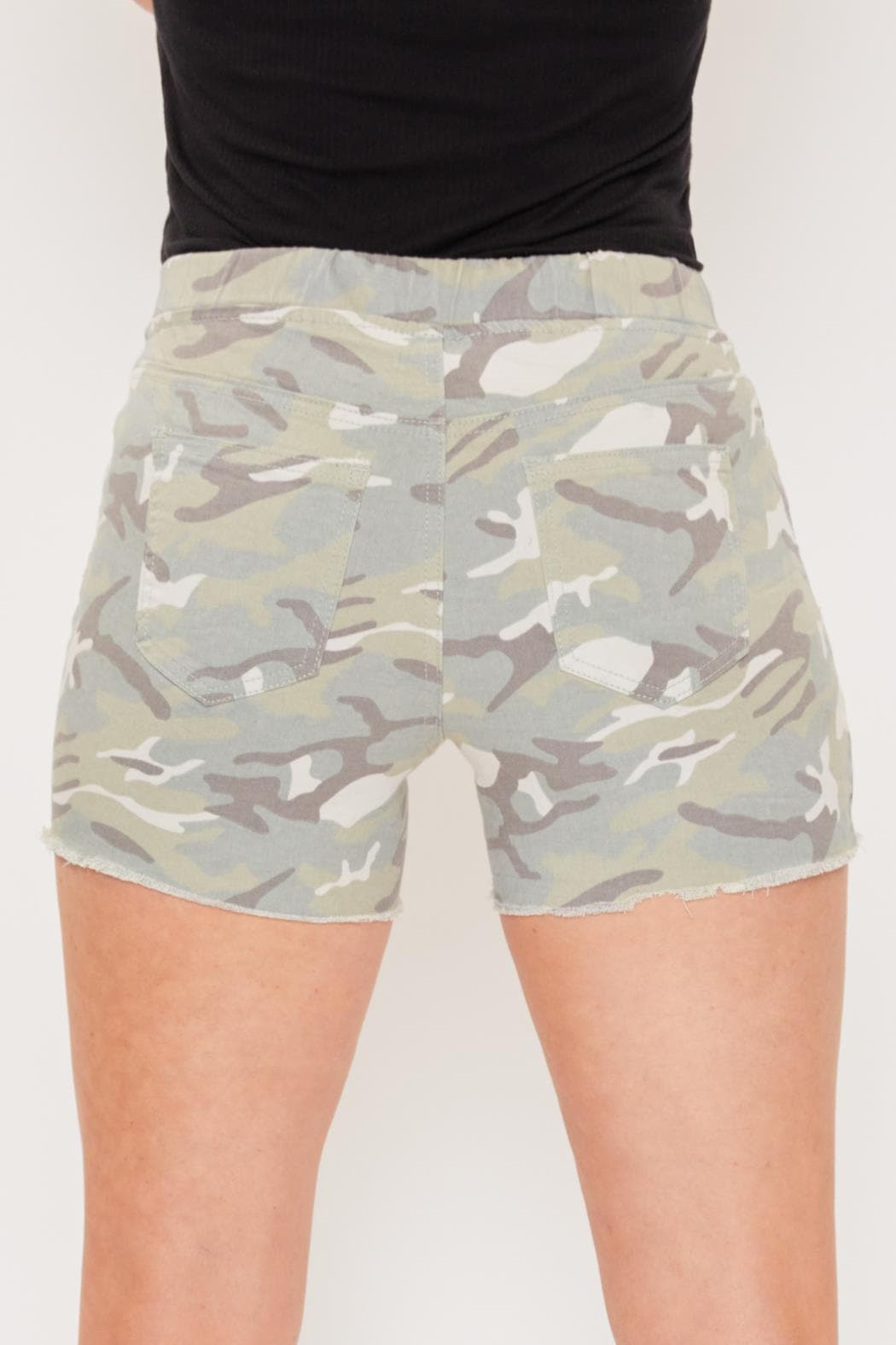 Women Petite High Rise Jogger Shorts Ps235421