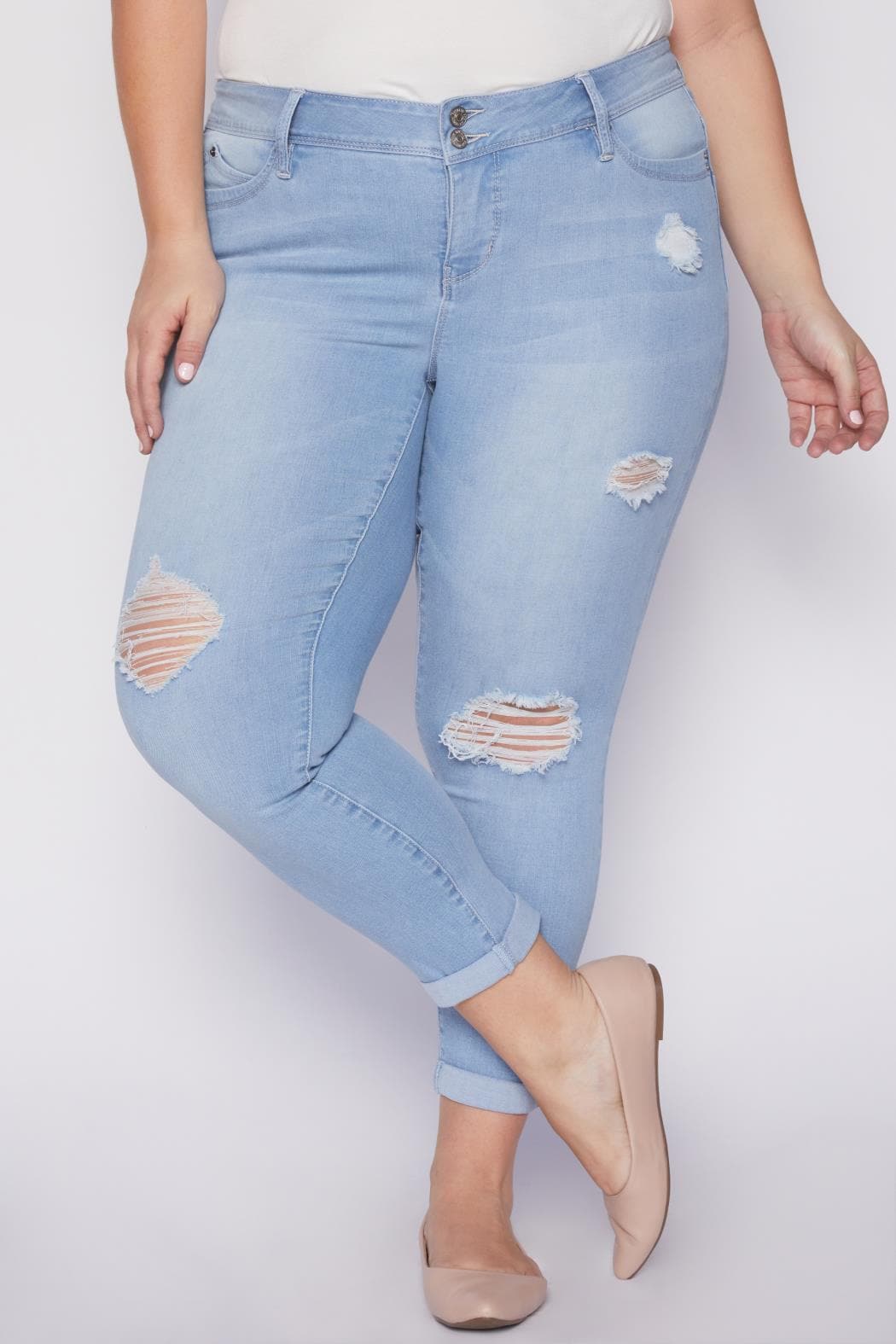 L Light Blue Rips