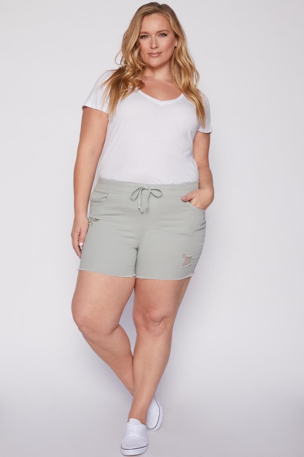 Womens Plus Size Jogger Shorts Xs235421