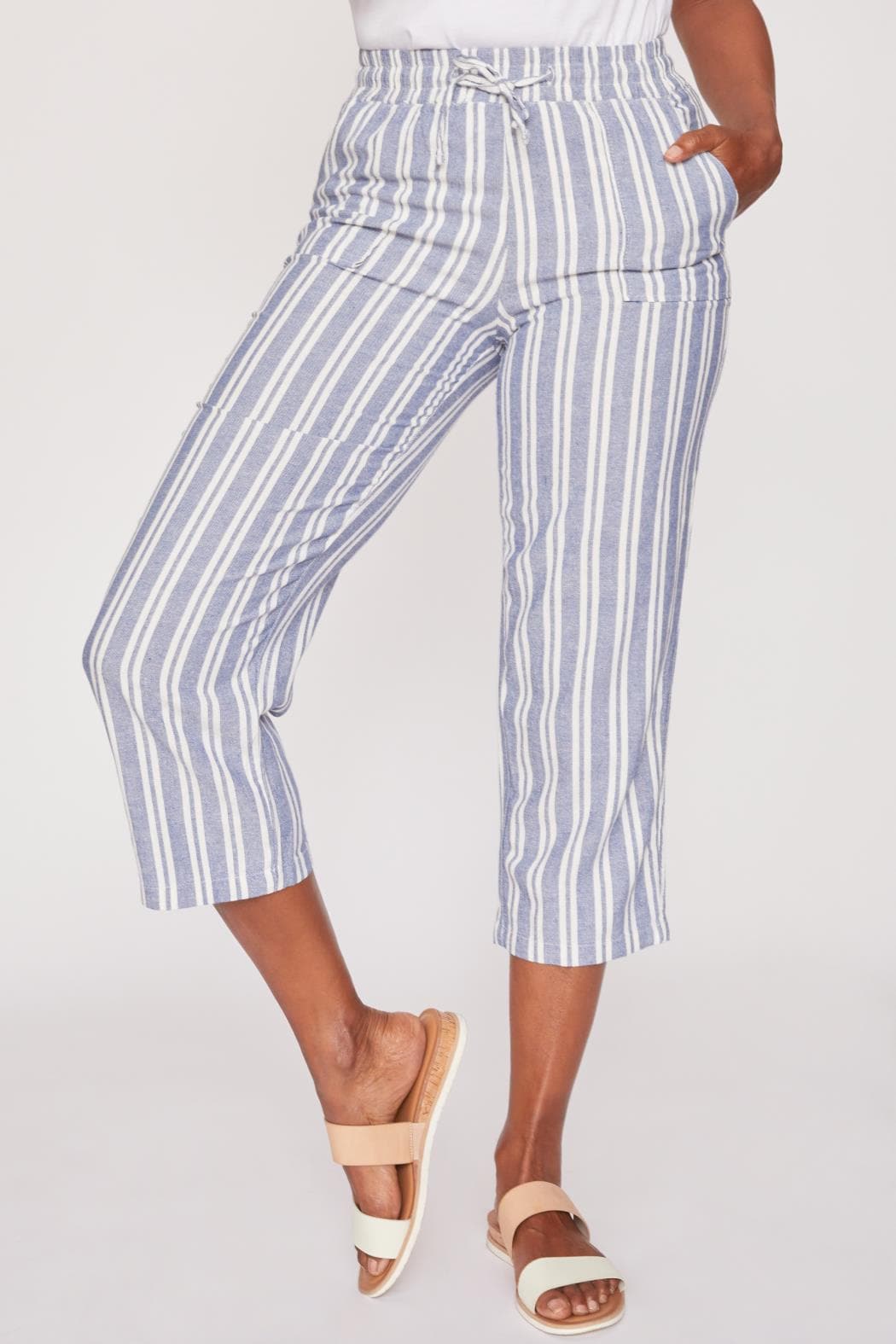 Blue White Stripe