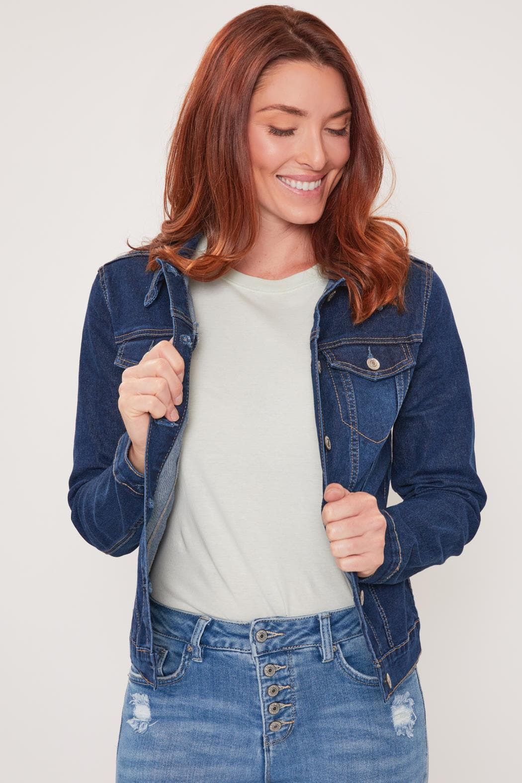 Women Classic Fit Denim Jacket Wj69855