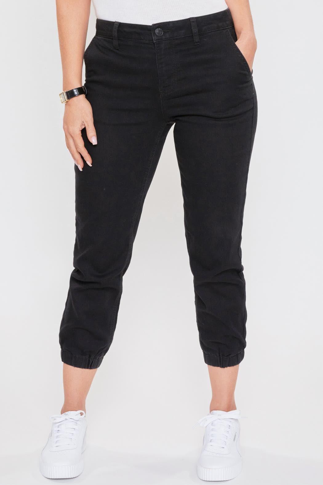 Women Petite Jogger Pant With Elastic Hem Pp60164