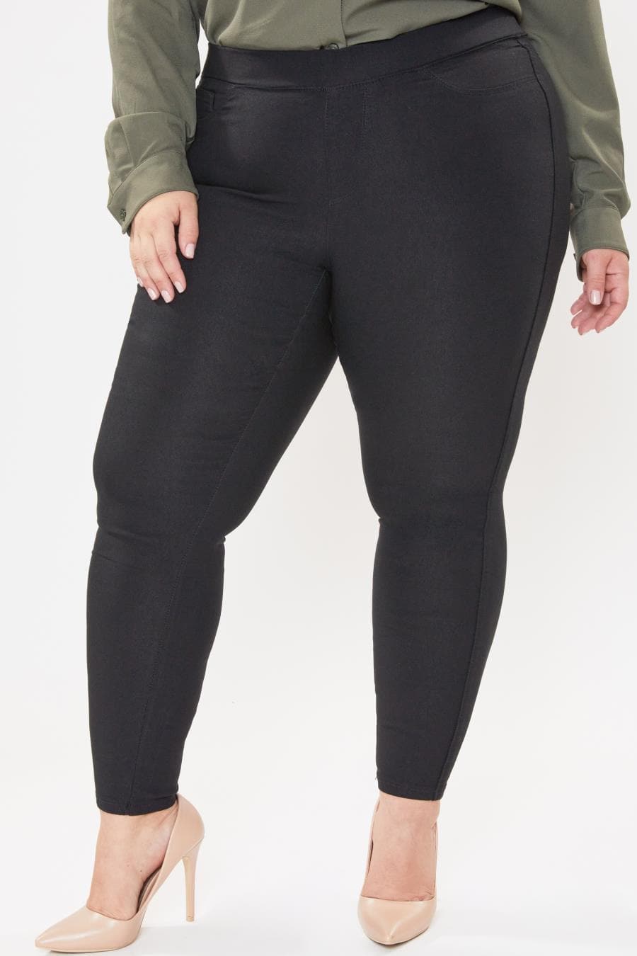 Women Plus Mid Rise Jegging Xp90831