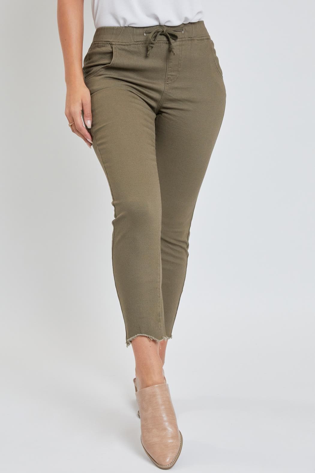 Women Petite Dog Bite Hem Jogger Pp96621