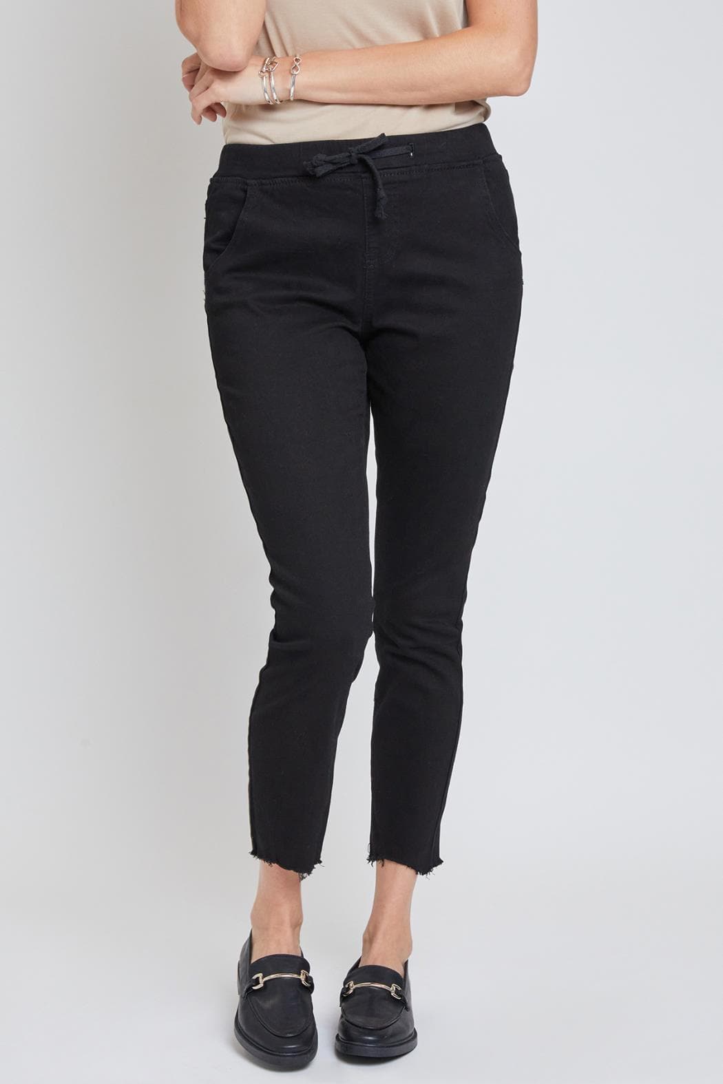 Women Pull On Pants With Dog Bite Hem Wp96621