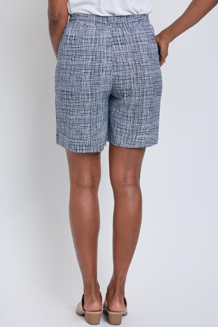 Women Double Cuff Shorts With Pork Chop Pockets Ws2626R1