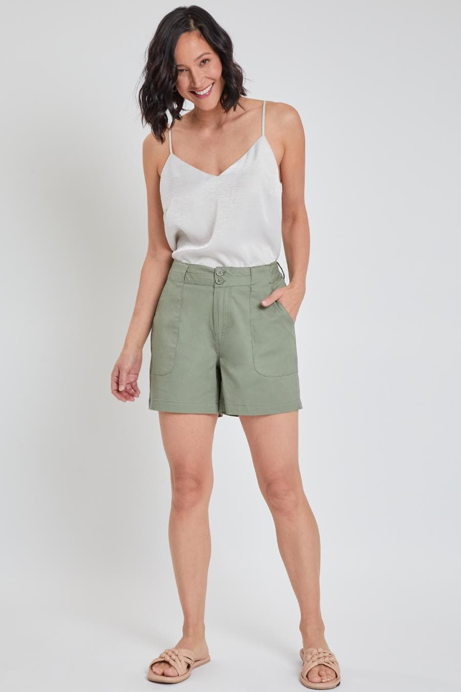 Women Muffin Short With Porkchop Pockets Ws2632P1