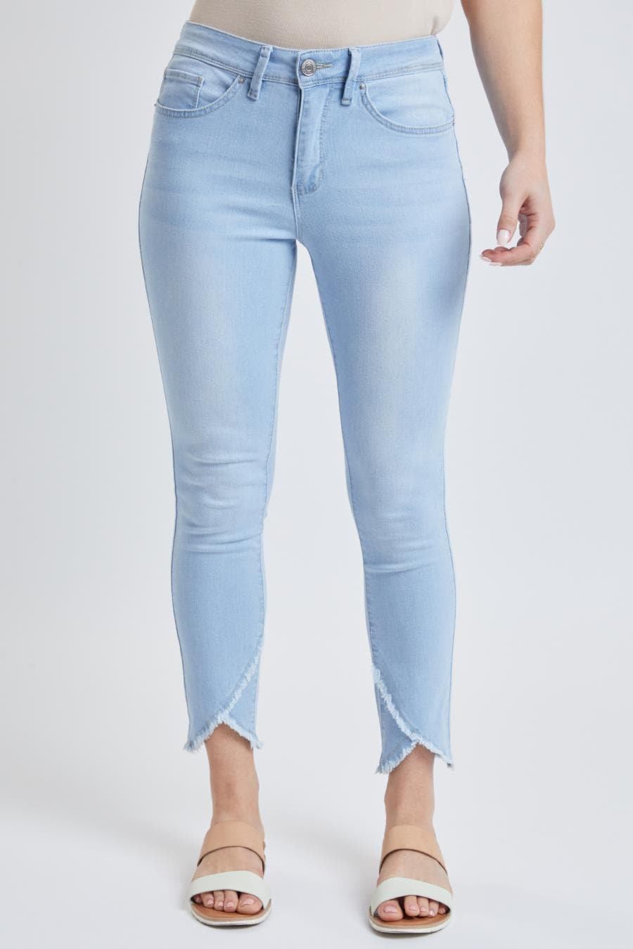 Women Tulip Hem Ankle Jean Wp73050