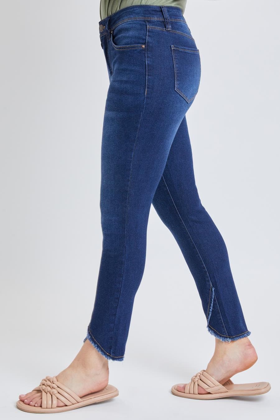 Women Tulip Hem Ankle Jean Wp73050