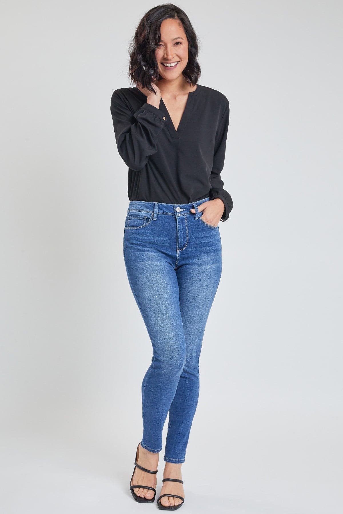 Women's Tummy Control High Rise Essential Skinny Jeans