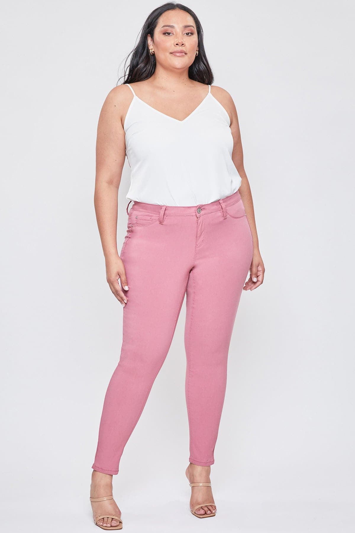 Plus Size Women's Hyperstretch Forever Color Pants - Pastels