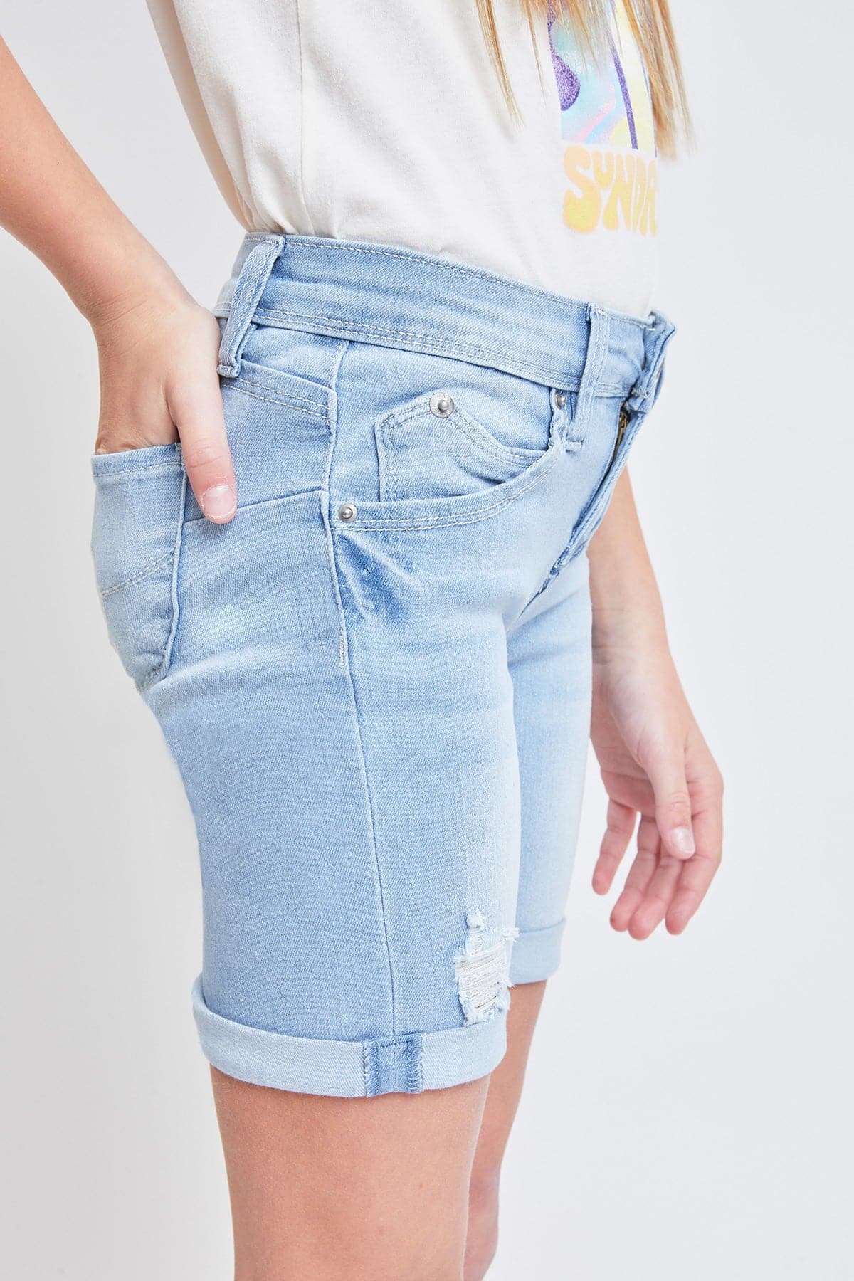 L Light Blue Rips