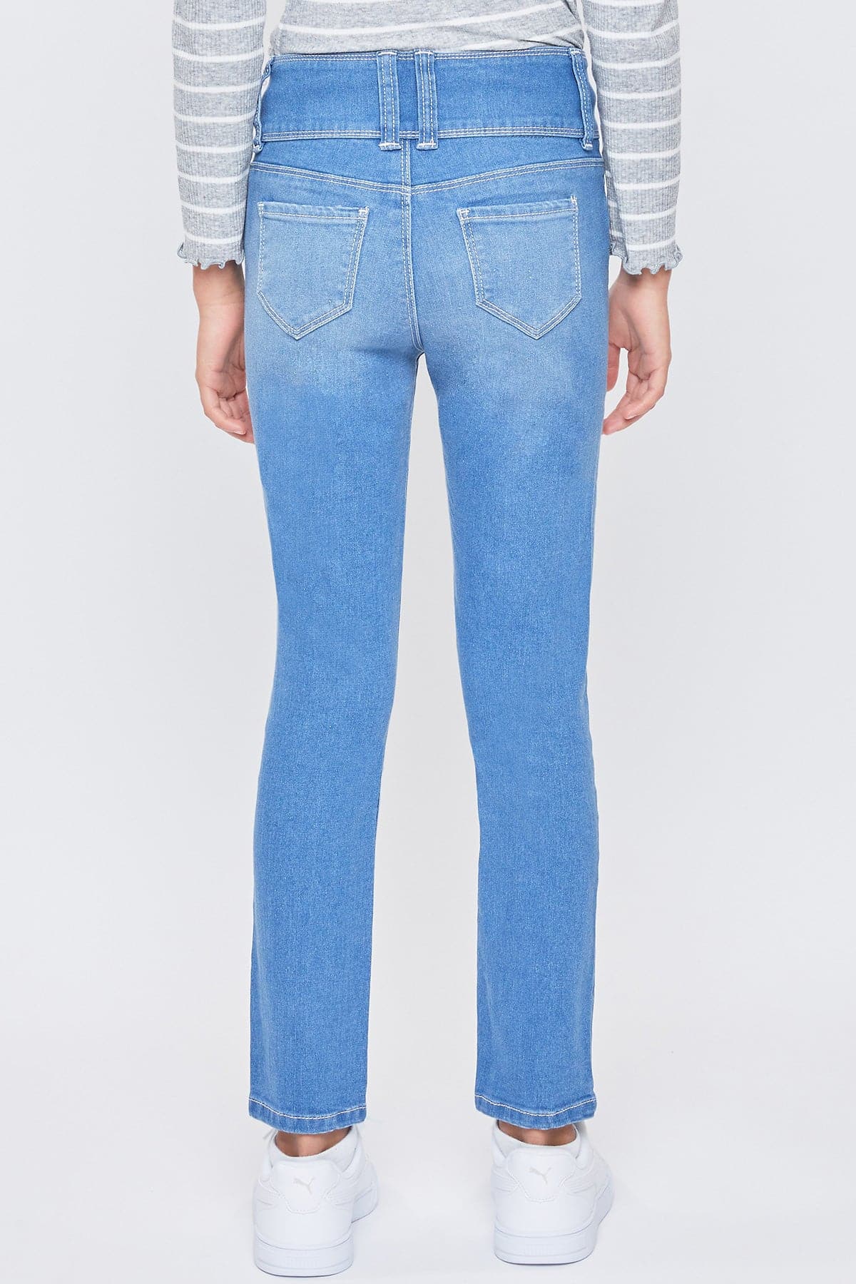 L Warm Light Blue Rips