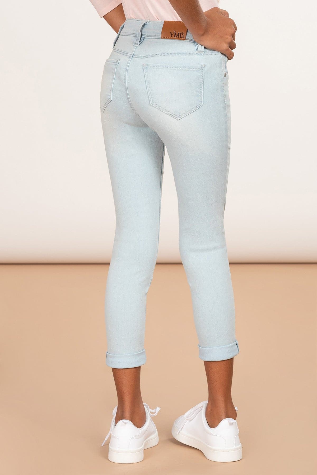 Girls Optional Cuff Denim Skinny Jean Gp235102