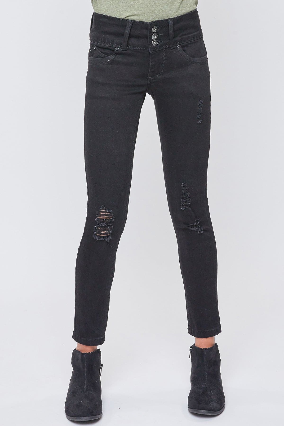 Girls Sustainable WannaBettaFit 3-Button Skinny Jeans