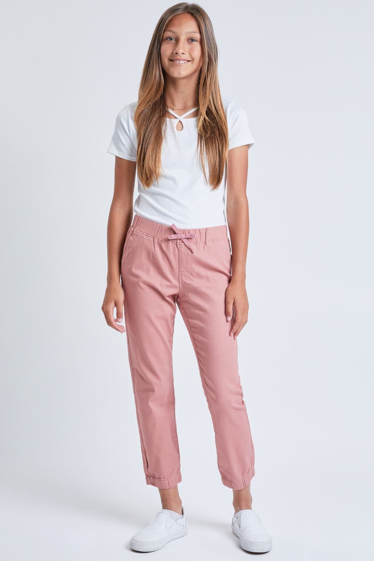 Girls Twill Joggers