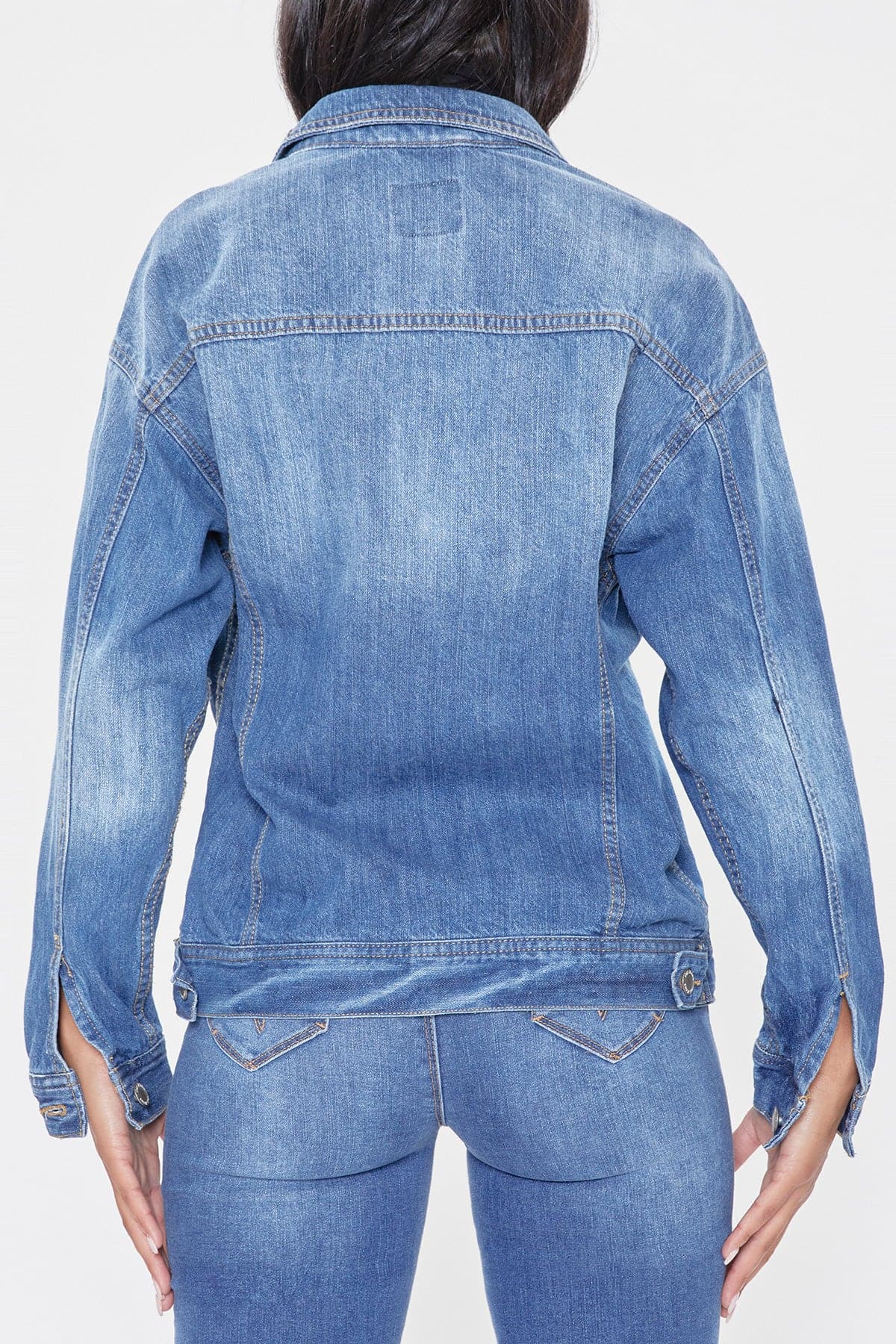 Junior Oversized Boyfriend Denim Jacket J105076