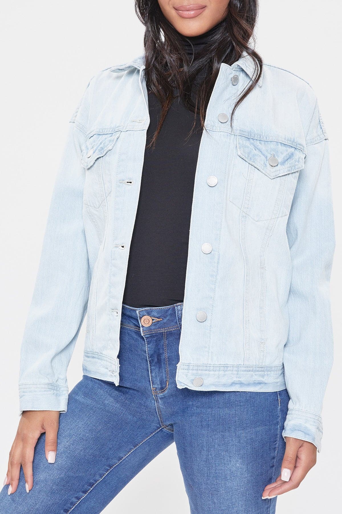 Junior Oversized Boyfriend Denim Jacket J105076