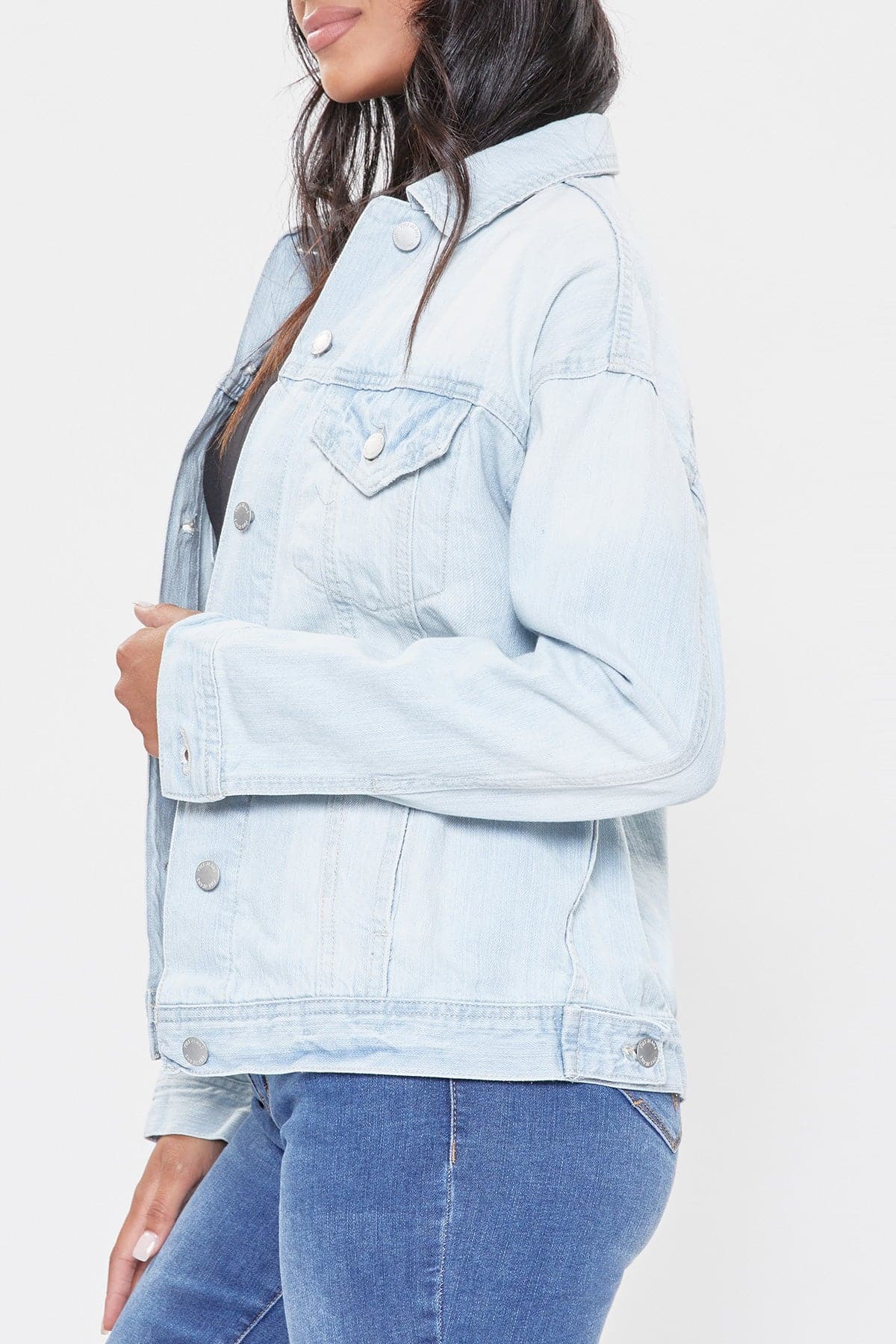 Junior Oversized Boyfriend Denim Jacket J105076