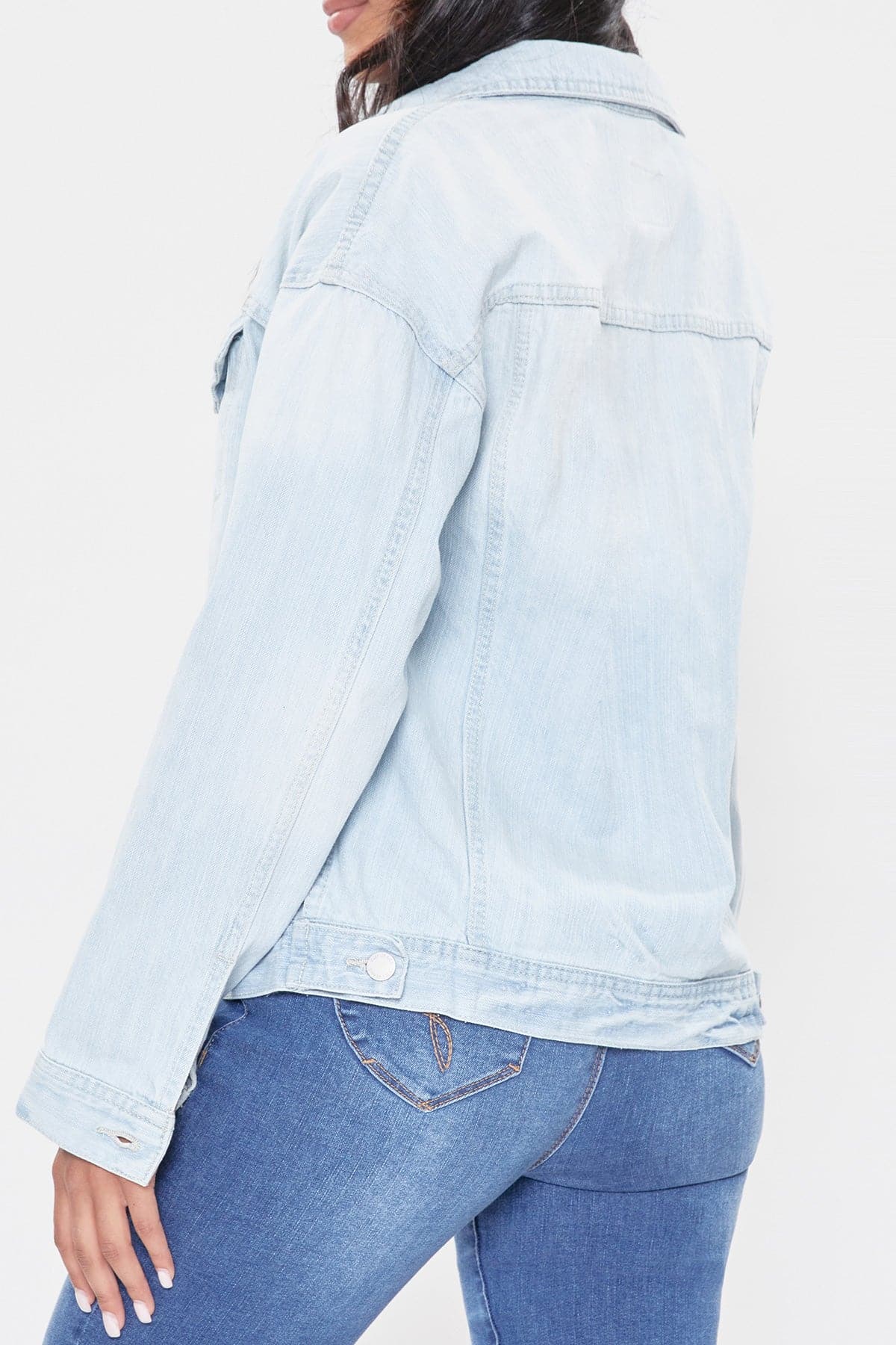 Junior Oversized Boyfriend Denim Jacket J105076