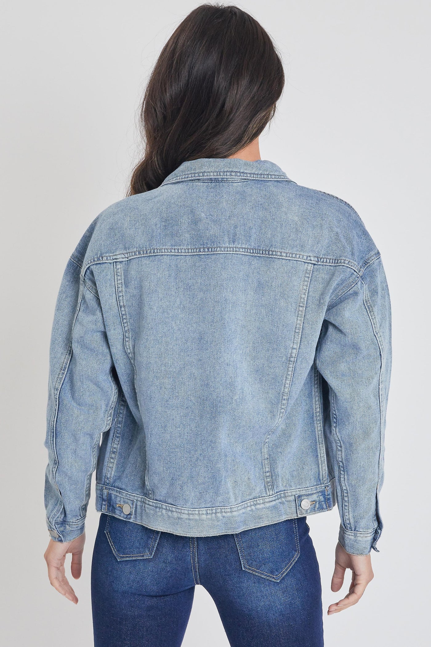 Junior Oversized Boyfriend Denim Jacket J105076