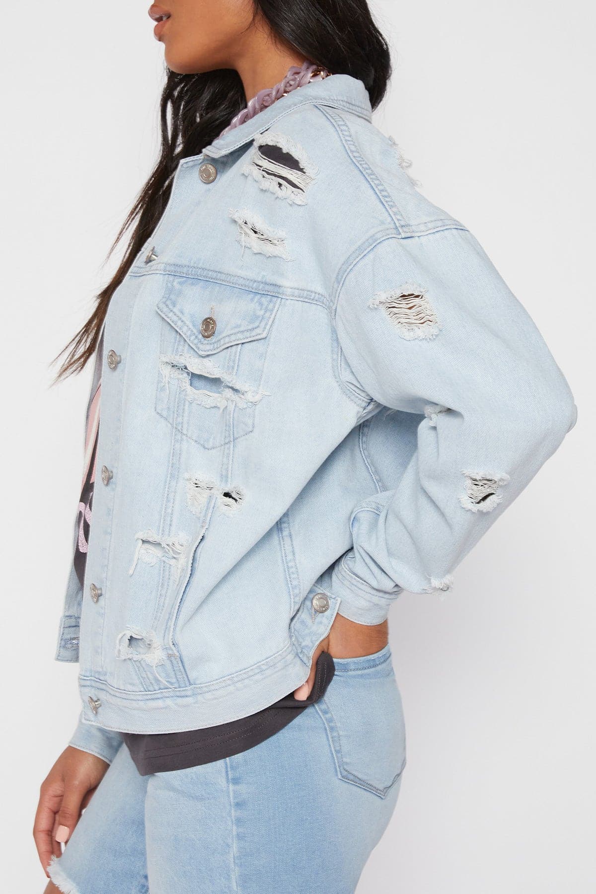 L Light Blue Rips