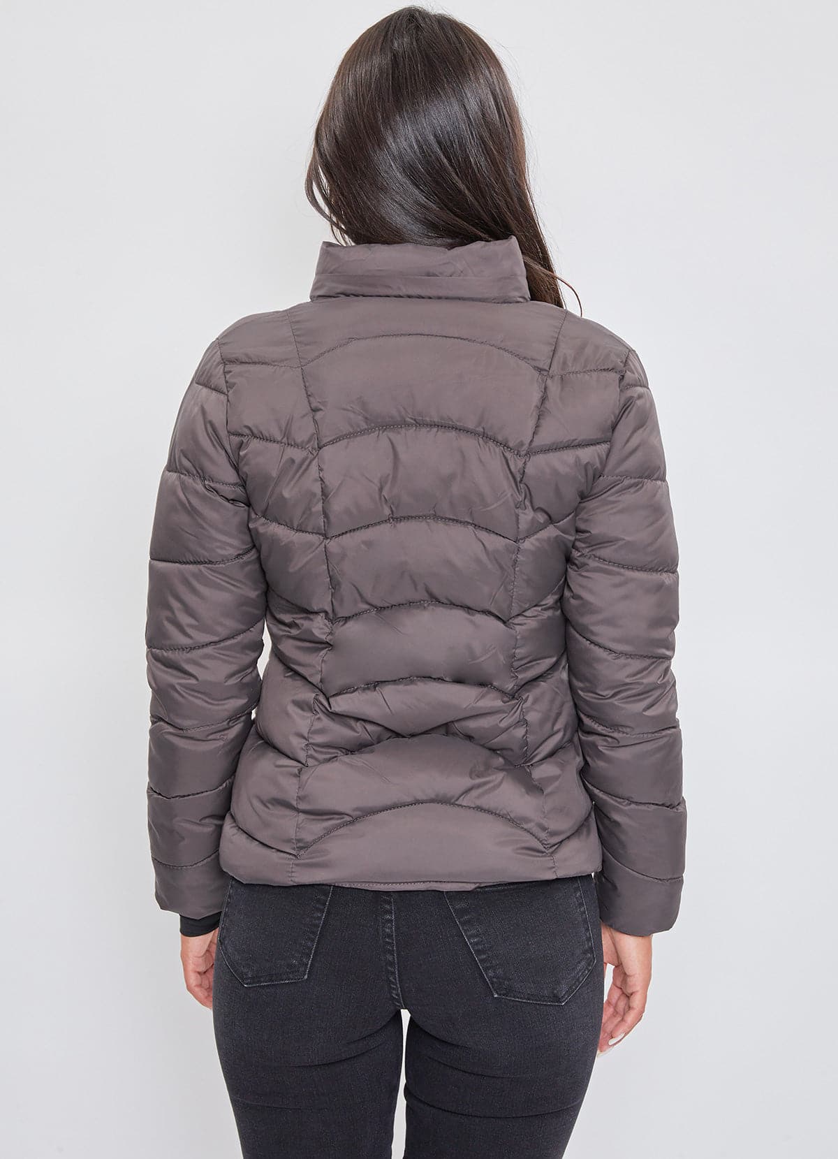 Women's Winter Puffer Jacket With Faux Fur Hoodie