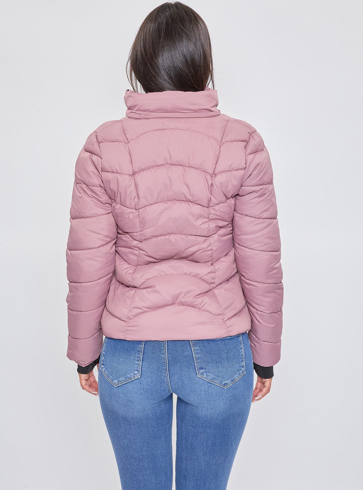 Women's Winter Puffer Jacket With Faux Fur Hoodie