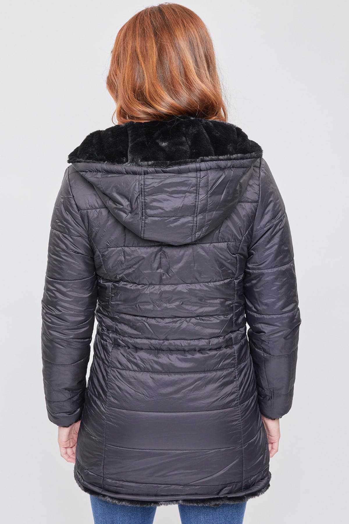 Women's Winter Faux Fur Reversible Jacket