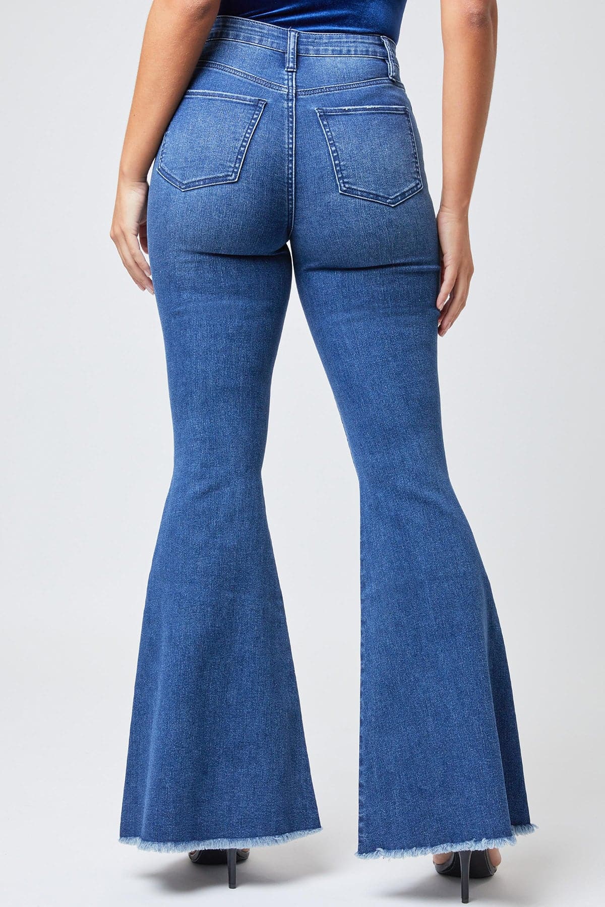 Junior High Rise Extreme Flare Jean Made With Recycled Fiber P55451N