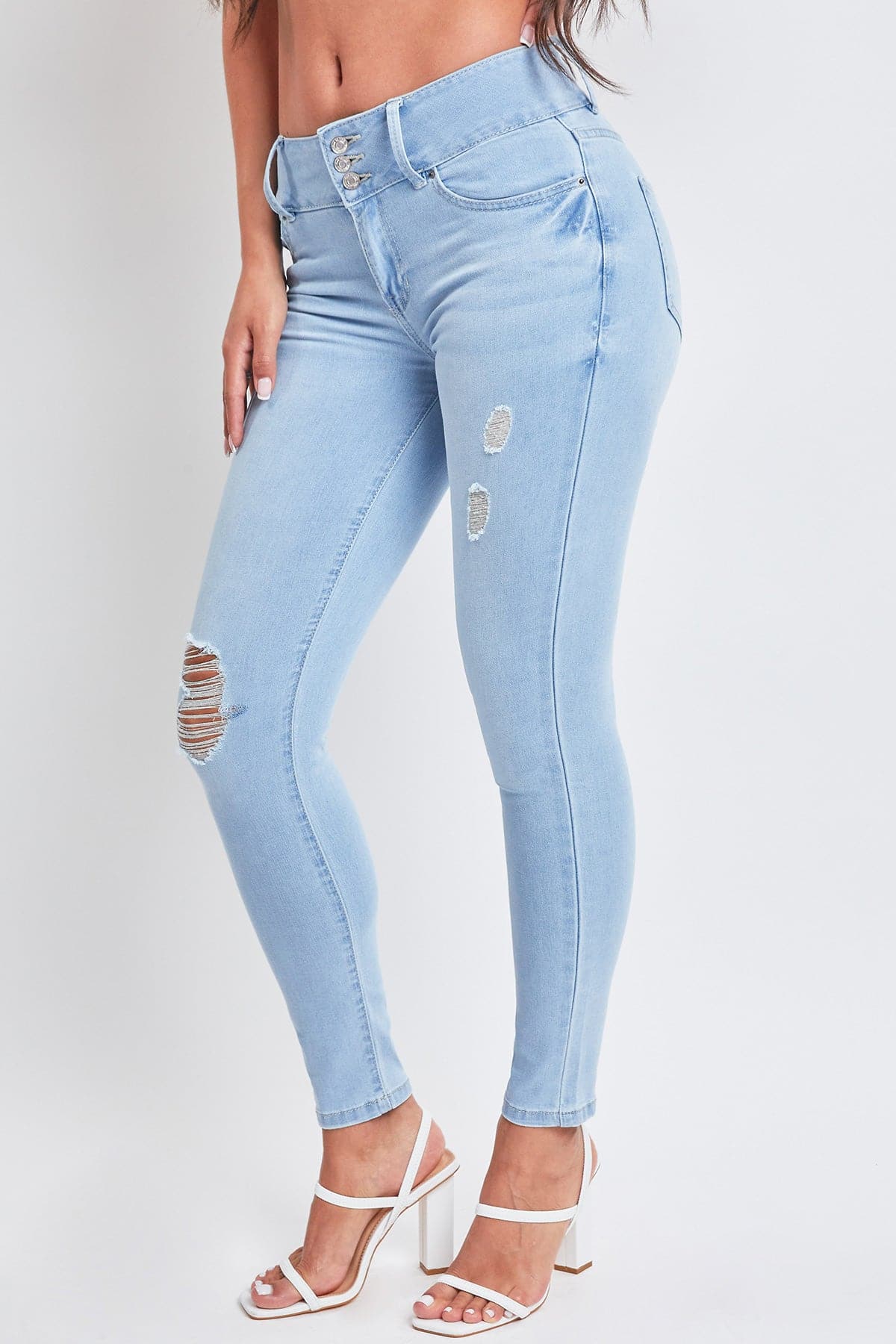 L Light Blue Rips