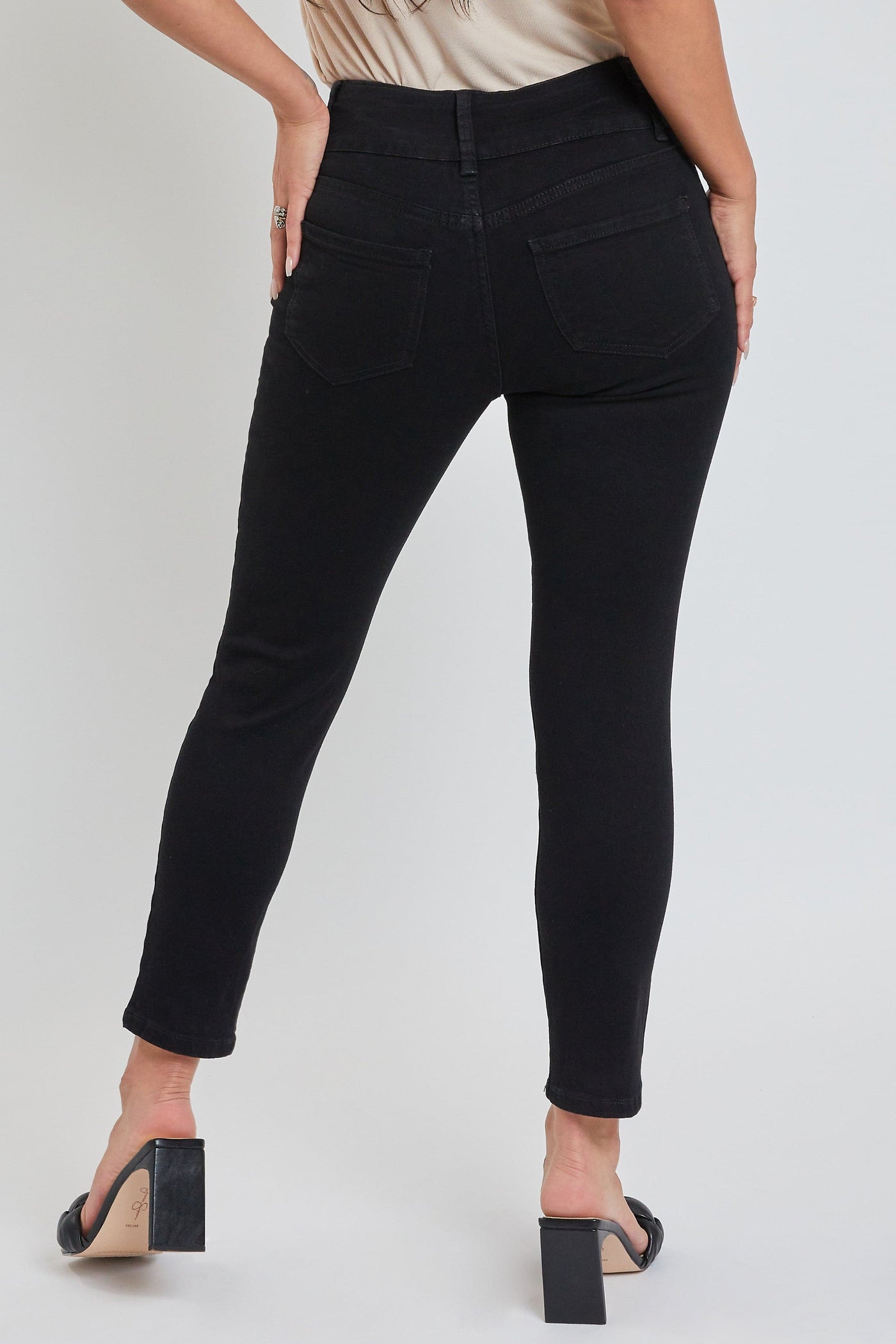 Women's Petite 3 Button High Rise Skinny Jean