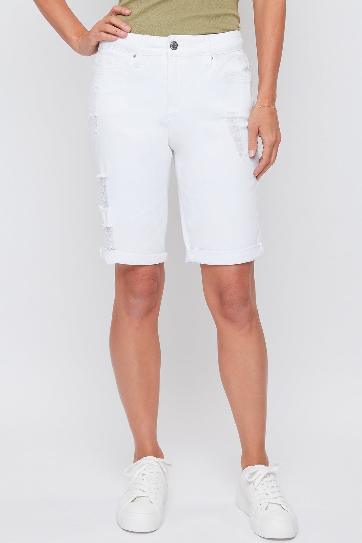 Women's Tummy Control Slim Stretch Bermuda Deal Denim