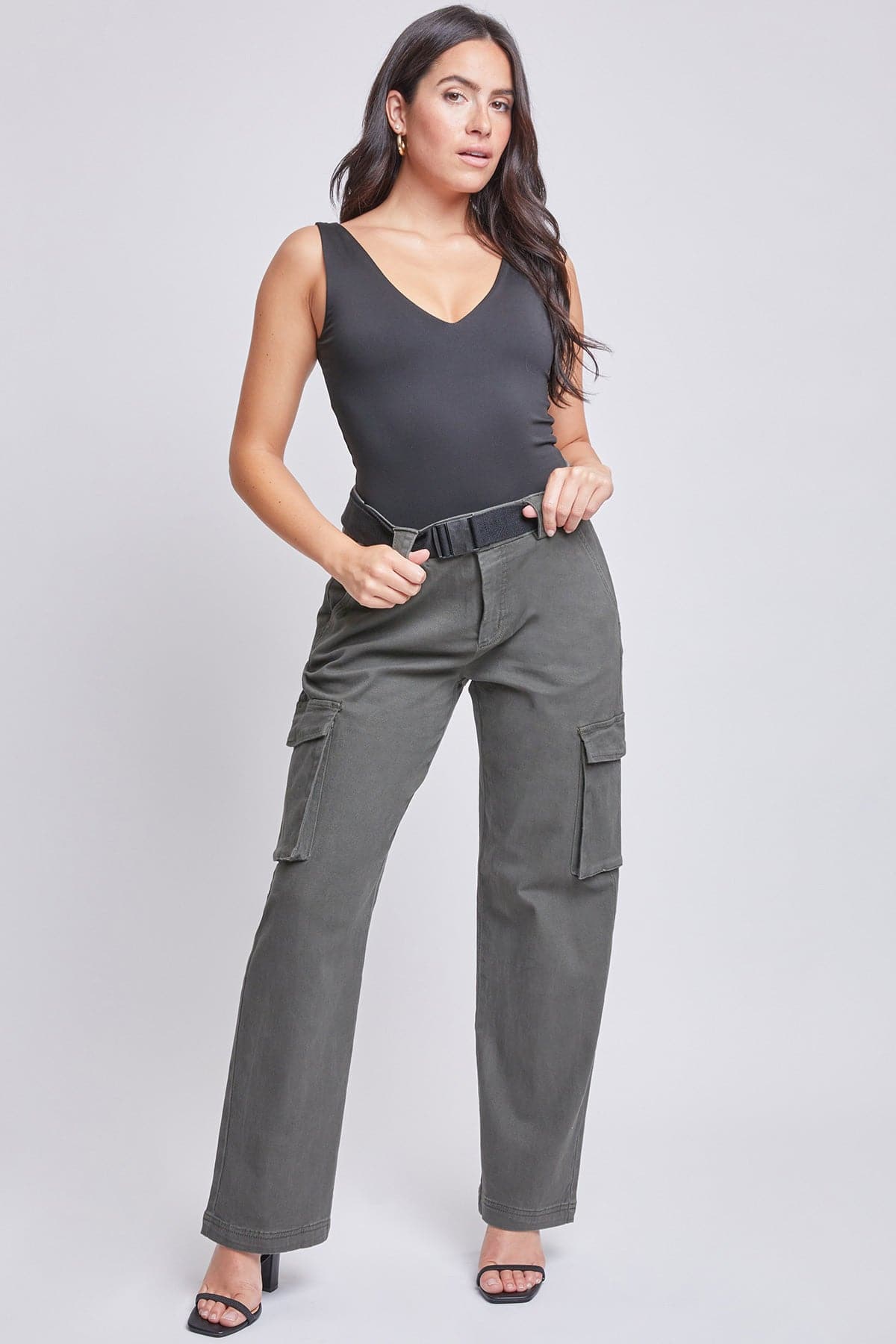 Women’s High Rise Belted Cargo Pants