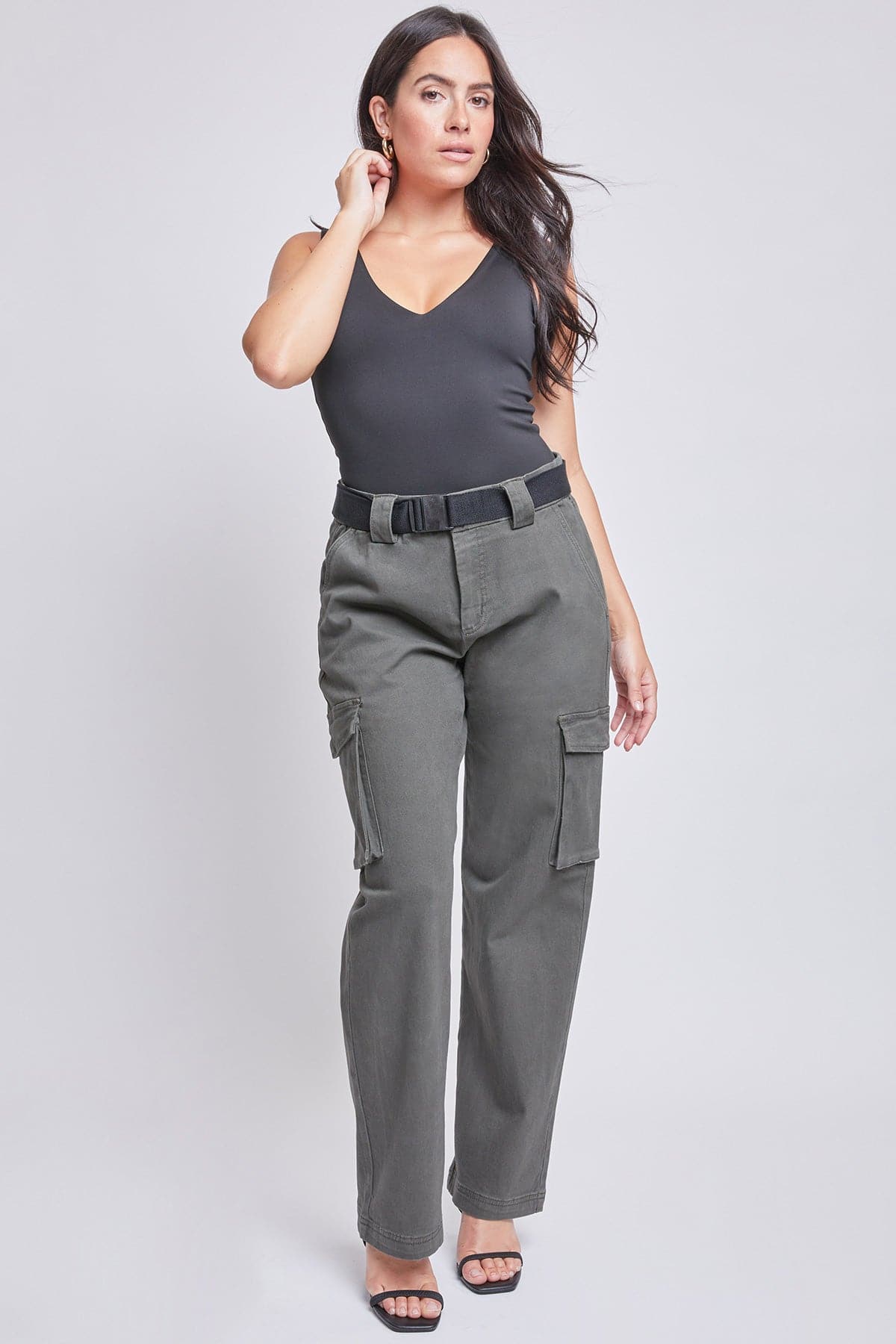 Women’s High Rise Belted Cargo Pants