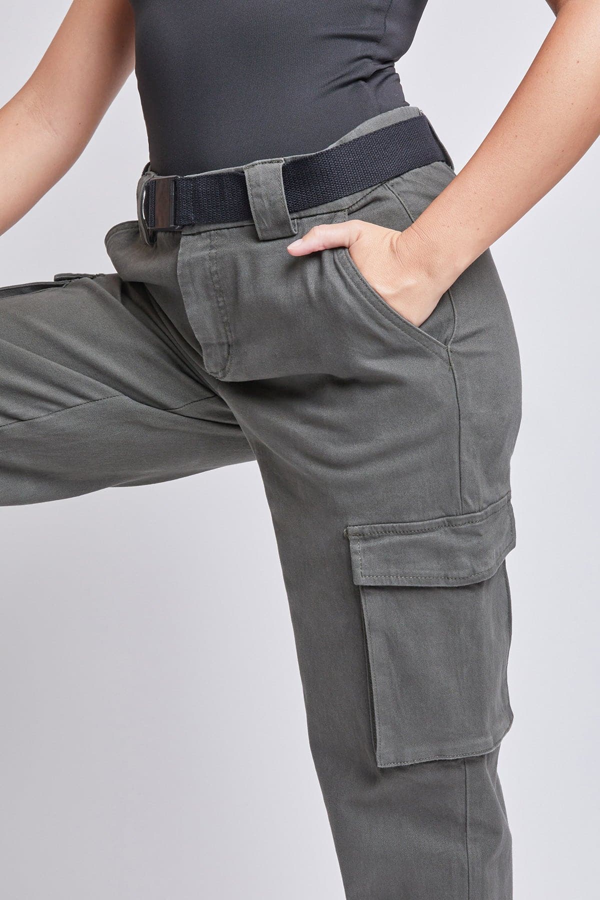 Women’s High Rise Belted Cargo Pants