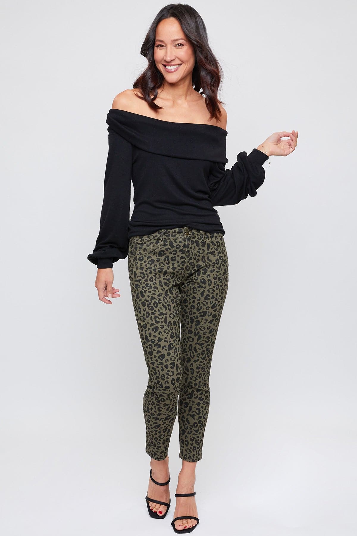 Olive Black Leopard