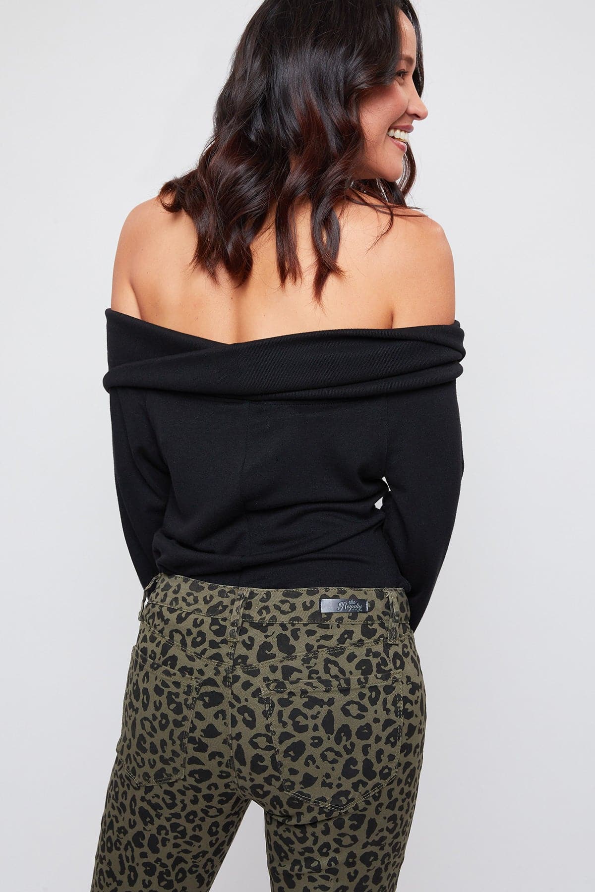 Olive Black Leopard
