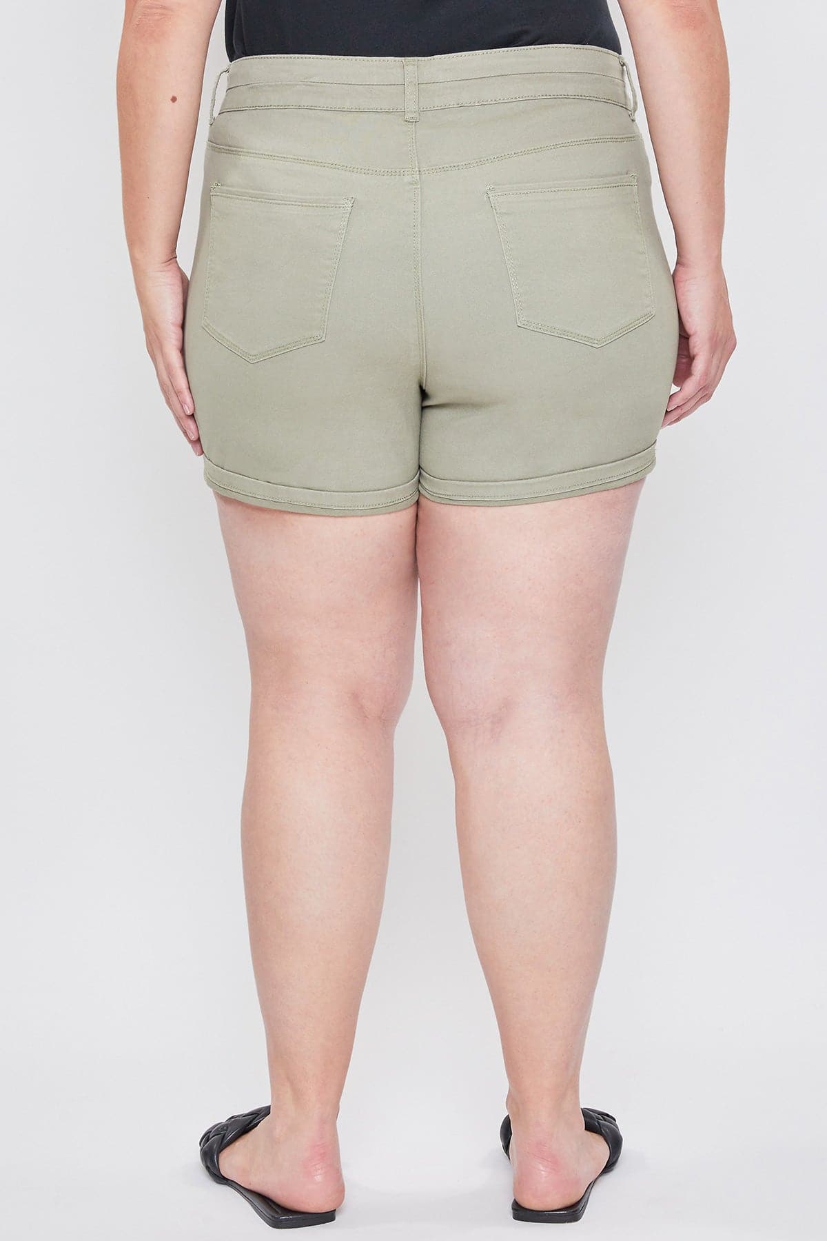 Women´s Plus Stacked Waistband Twill Shorts