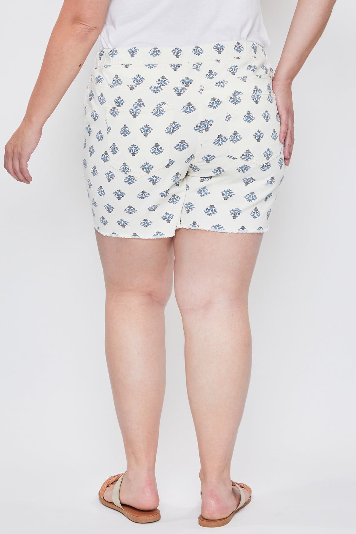 Cream Blue Foulard