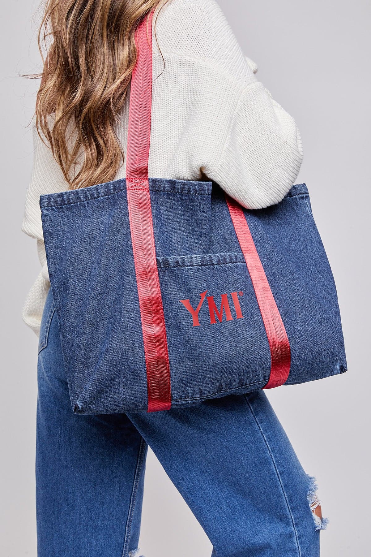 Dark Denim / Red