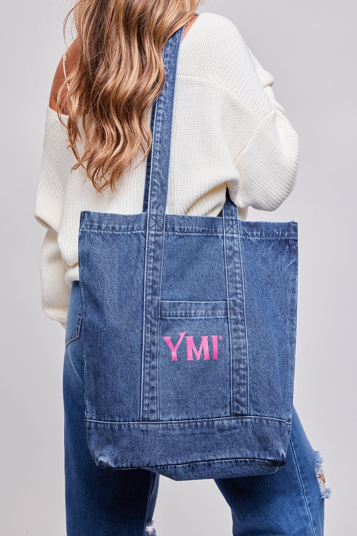 Medium Denim / Pink